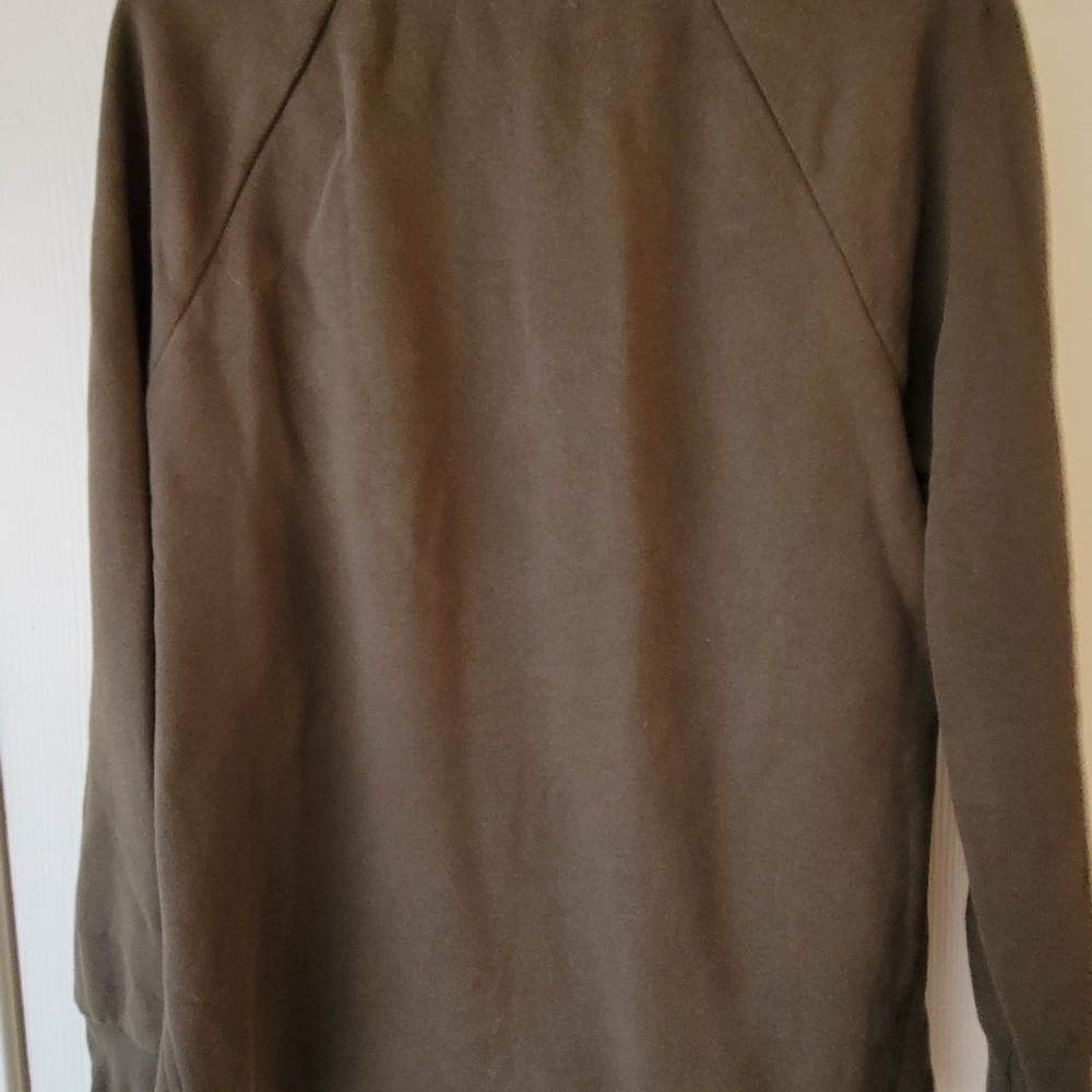 Lou & Grey Green split layer sweatshirt